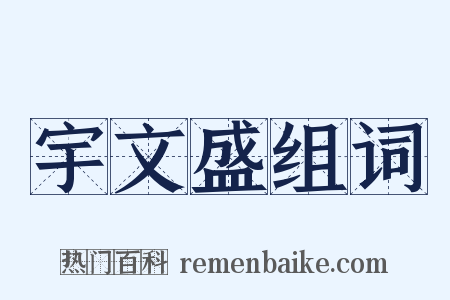 宇文盛组词是什么意思的图片